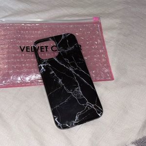 Magsafe Iphone 12 Pro Max Black Marble Case